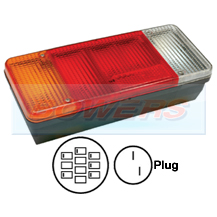 Rear Left Hand Nearside Combination Tail Lamp Light Unit For Iveco Daily Tipper / Eurocargo
